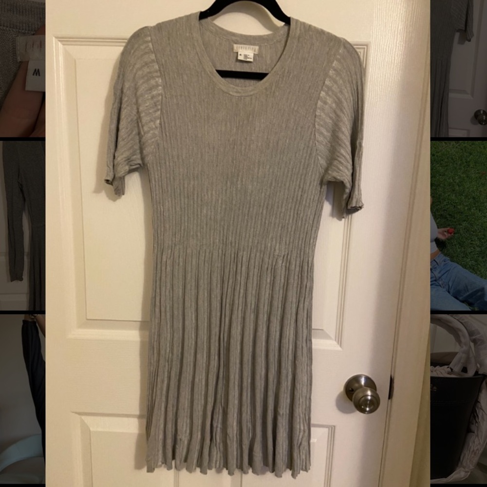 Grey sleeve dress
